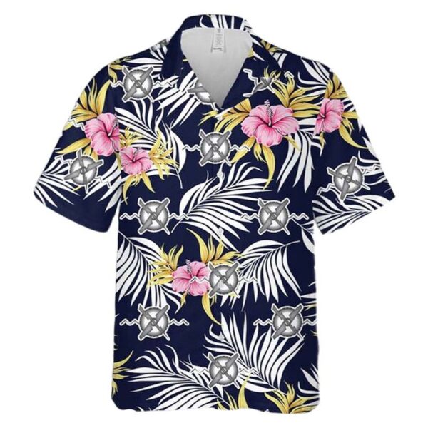 US Navy Robotics Warfare Specialist (RW) Rating Button Up Hawaiian Shirt