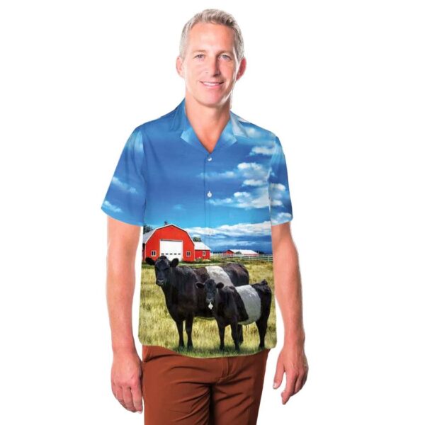 Belted Galloway Cows Cheap Hawaiian Shirt