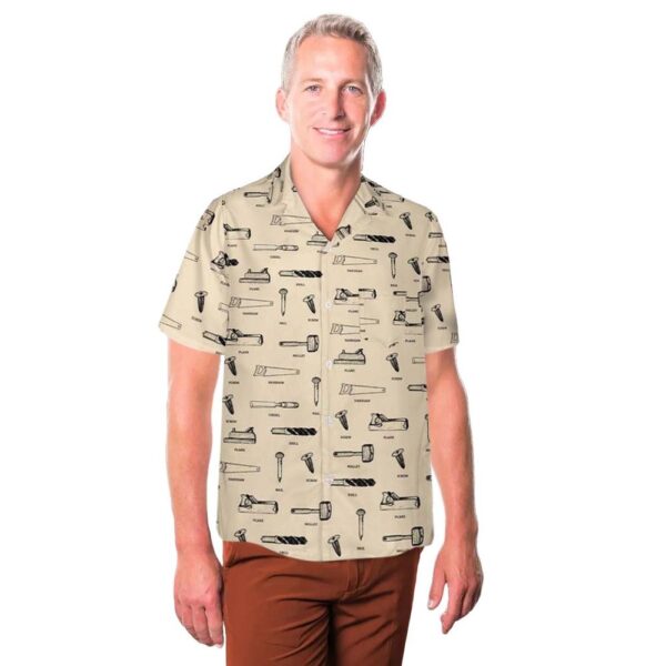 Carpenter Tools Pocket Aloha Hawaiian Shirt
