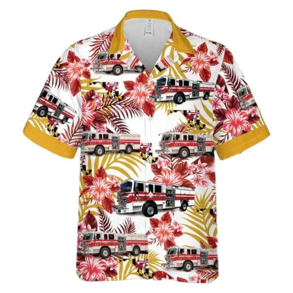 Earleigh Heights Volunteer Fire Company Severna Park Maryland Button Up Hawaiian Shirt Earleigh Heights Volunteer Fire Company Severna Park Maryland Button Up Hawaiian Shirt