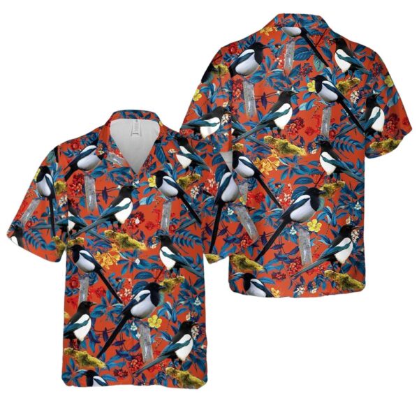 Magpie Bird Hawaiian Shirt Outfit Magpie Bird Hawaiian Shirt Outfit