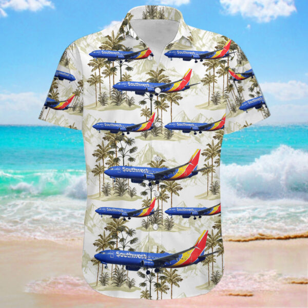 Boeing 737-8H4 Southwest Airlines Hawaiian Shirt Boeing 737-8H4 Southwest Airlines Hawaiian Shirt