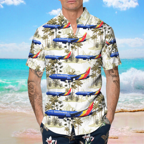 Boeing 737-8H4 Southwest Airlines Hawaiian Shirt Boeing 737-8H4 Southwest Airlines Hawaiian Shirt