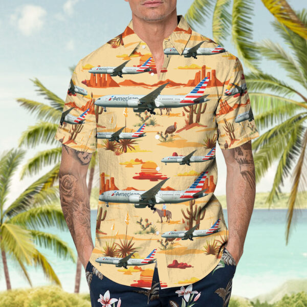 Boeing 787-8 Dreamliner American Airlines Hawaiian Shirt