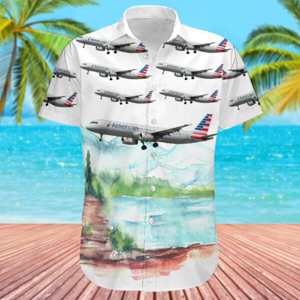 Airbus A321-231 American Airlines Cheap Hawaiian Shirt