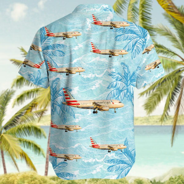 Airbus A319-112 American Airlines Cheap Hawaiian Shirt