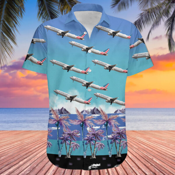 Airbus A321-211 American Airlines Hawaiian Shirt Airbus A321-211 American Airlines Hawaiian Shirt