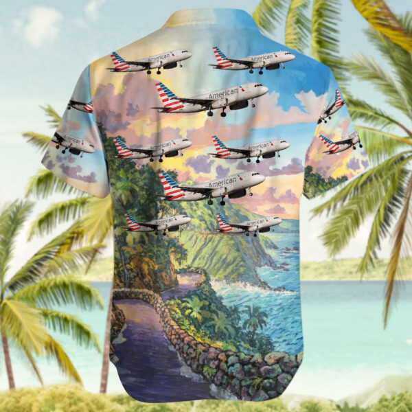 Airbus A319-132 American Airlines Cheap Hawaiian Shirt Airbus A319-132 American Airlines Cheap Hawaiian Shirt