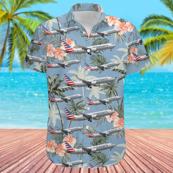 Boeing 737-8 MAX American Airlines Hawaiian Shirt Boeing 737-8 MAX American Airlines Hawaiian Shirt