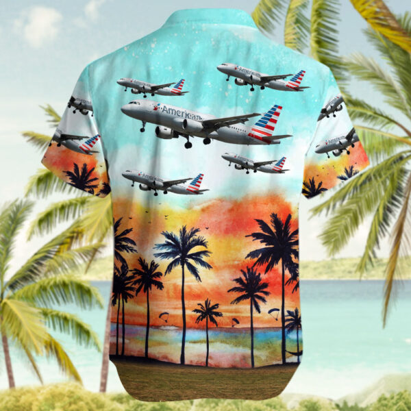Airbus A320-214 American Airlines Cheap Hawaiian Shirt Airbus A320-214 American Airlines Cheap Hawaiian Shirt