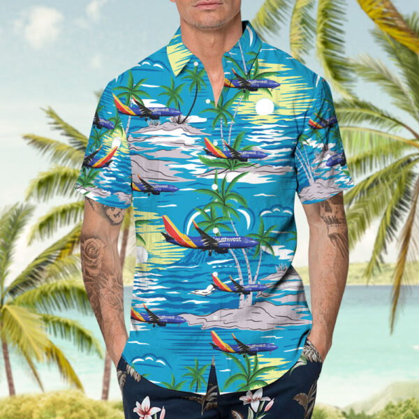 Boeing 737-73V Southwest Airlines Cheap Hawaiian Shirt Boeing 737-73V Southwest Airlines Cheap Hawaiian Shirt