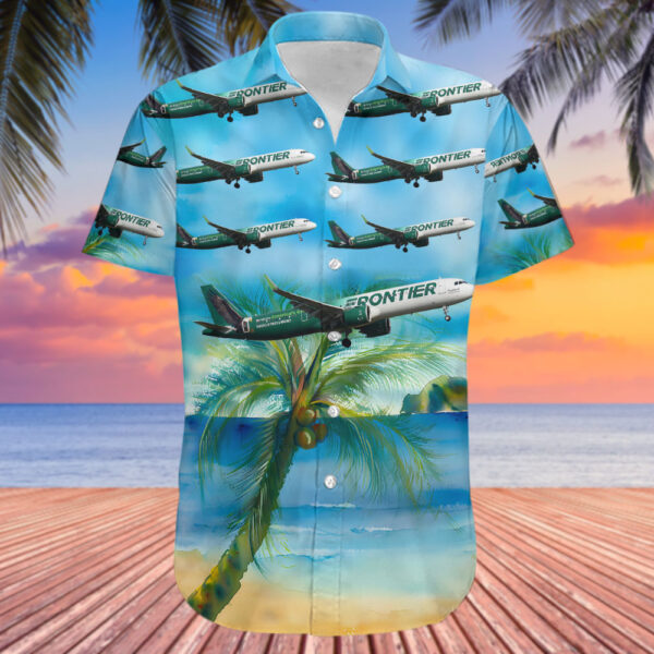 Airbus A321-271NX Frontier Airlines Cheap Hawaiian Shirt Airbus A321-271NX Frontier Airlines Cheap Hawaiian Shirt
