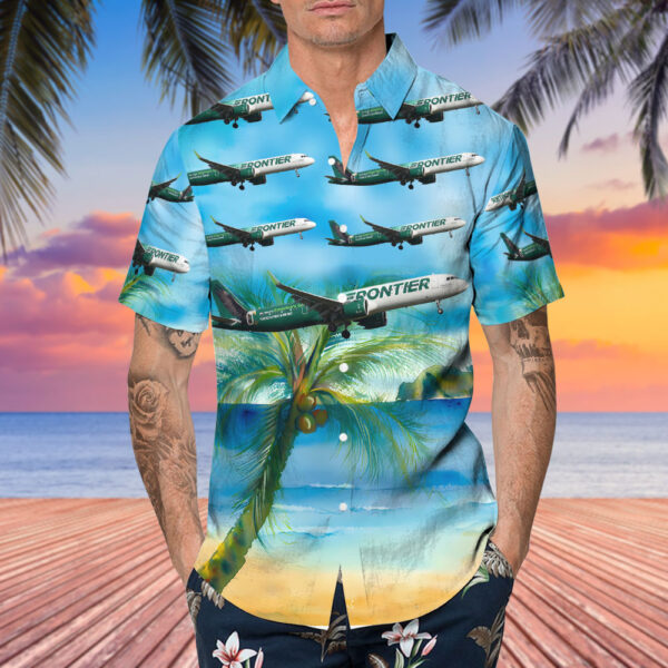 Airbus A321-271NX Frontier Airlines Cheap Hawaiian Shirt Airbus A321-271NX Frontier Airlines Cheap Hawaiian Shirt