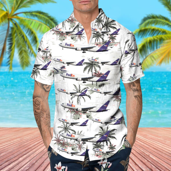 Boeing 767-3S2F(ER) FedEx Hawaiian Shirt Boeing 767-3S2F(ER) FedEx Hawaiian Shirt