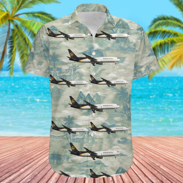 Boeing 767-34AF(ER) United Parcel Service (UPS) Hawaiian Shirt Boeing 767-34AF(ER) United Parcel Service (UPS) Hawaiian Shirt