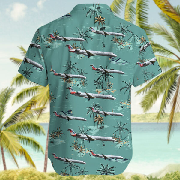 Bombardier CRJ-900LR American Eagle (PSA Airlines) Hawaiian Shirt Bombardier CRJ-900LR American Eagle (PSA Airlines) Hawaiian Shirt