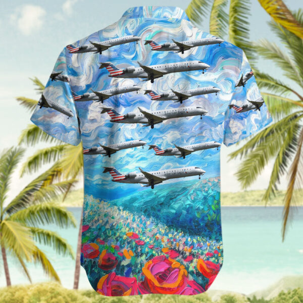 Bombardier CRJ-701ER American Eagle (SkyWest Airlines) Cheap Hawaiian Shirt Bombardier CRJ-701ER American Eagle (SkyWest Airlines) Cheap Hawaiian Shirt
