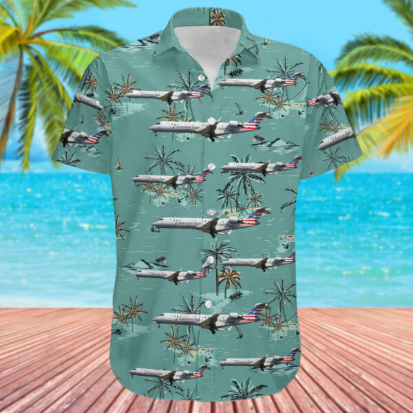 Bombardier CRJ-701ER American Eagle (PSA Airlines) Hawaiian Shirt Bombardier CRJ-701ER American Eagle (PSA Airlines) Hawaiian Shirt