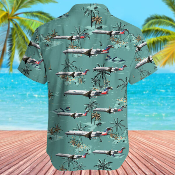 Bombardier CRJ-701ER American Eagle (PSA Airlines) Hawaiian Shirt Bombardier CRJ-701ER American Eagle (PSA Airlines) Hawaiian Shirt