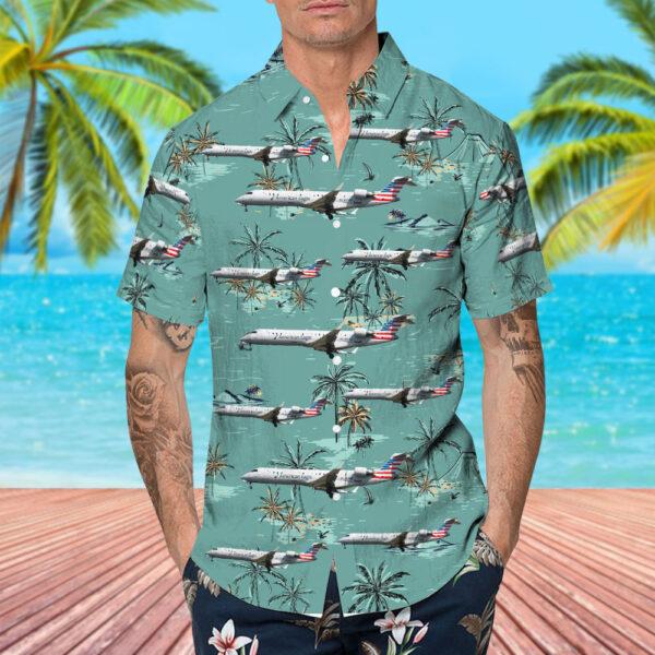 Bombardier CRJ-701ER American Eagle (PSA Airlines) Hawaiian Shirt Bombardier CRJ-701ER American Eagle (PSA Airlines) Hawaiian Shirt