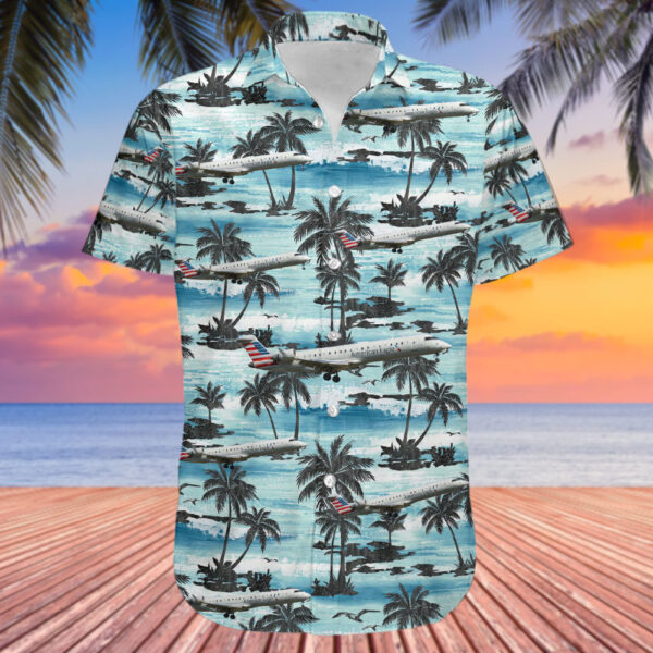 Bombardier CRJ-701ER American Eagle (PSA Airlines) Cheap Hawaiian Shirt Bombardier CRJ-701ER American Eagle (PSA Airlines) Cheap Hawaiian Shirt