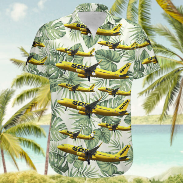 Airbus A320-232 Spirit Airlines Hawaiian Shirt Airbus A320-232 Spirit Airlines Hawaiian Shirt