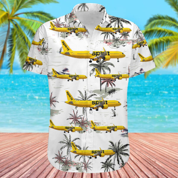 Airbus A321-271NX Spirit Airlines Hawaiian Shirt Airbus A321-271NX Spirit Airlines Hawaiian Shirt
