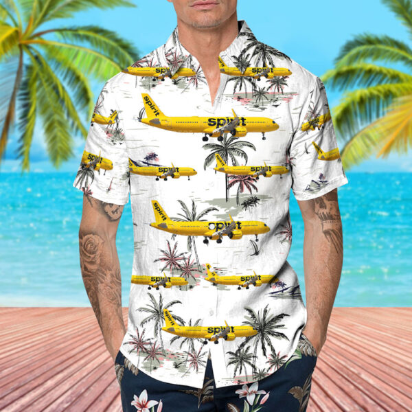 Airbus A321-271NX Spirit Airlines Hawaiian Shirt Airbus A321-271NX Spirit Airlines Hawaiian Shirt