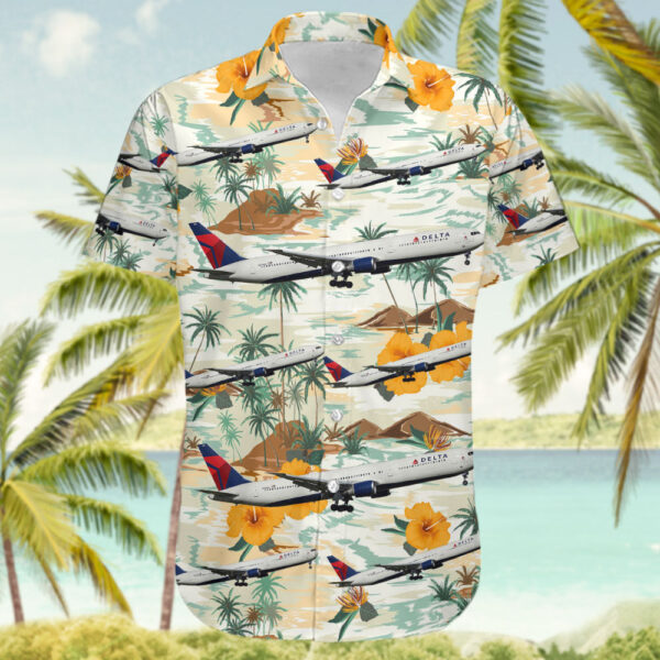 Boeing 767-432(ER) Delta Air Lines Cheap Hawaiian Shirt Boeing 767-432(ER) Delta Air Lines Cheap Hawaiian Shirt
