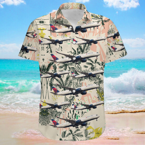 Airbus A350-941 Delta Air Lines Cheap Hawaiian Shirt Airbus A350-941 Delta Air Lines Cheap Hawaiian Shirt