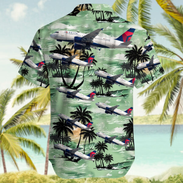 Airbus A319-114 Delta Air Lines Cheap Hawaiian Shirt Airbus A319-114 Delta Air Lines Cheap Hawaiian Shirt