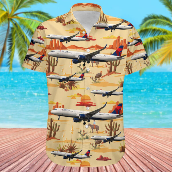 Airbus A321-211 Delta Air Lines Cheap Hawaiian Shirt Airbus A321-211 Delta Air Lines Cheap Hawaiian Shirt