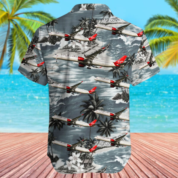 Airbus A350-1041 Virgin Atlantic Airways Hawaiian Shirt Airbus A350-1041 Virgin Atlantic Airways Hawaiian Shirt
