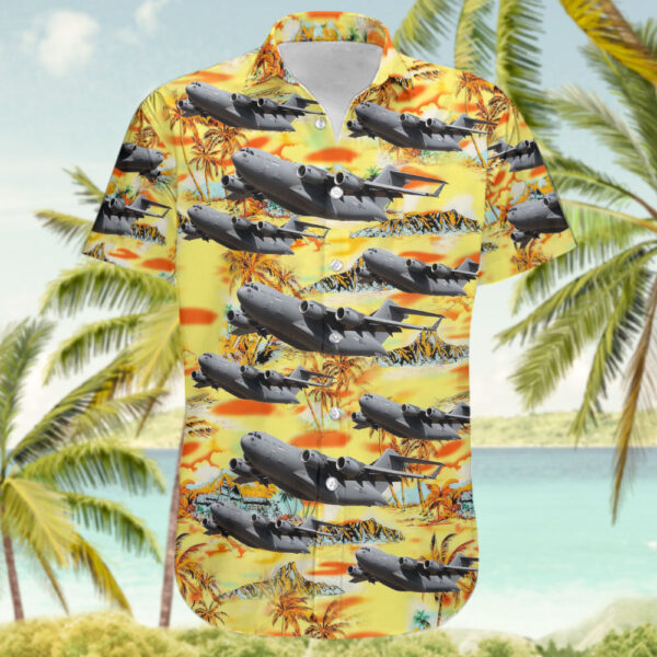 Boeing C-17A Globemaster III United Kingdom Royal Air Force (RAF) Hawaiian Shirt