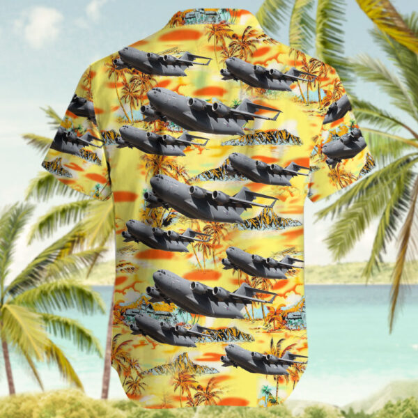 Boeing C-17A Globemaster III United Kingdom Royal Air Force (RAF) Hawaiian Shirt