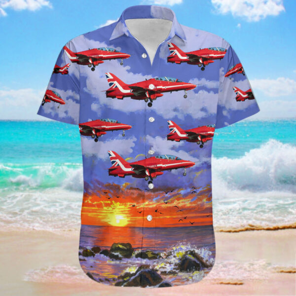 British Aerospace Hawk T.1A United Kingdom Royal Air Force (RAF) Cheap Hawaiian Shirt British Aerospace Hawk T.1A United Kingdom Royal Air Force (RAF) Cheap Hawaiian Shirt