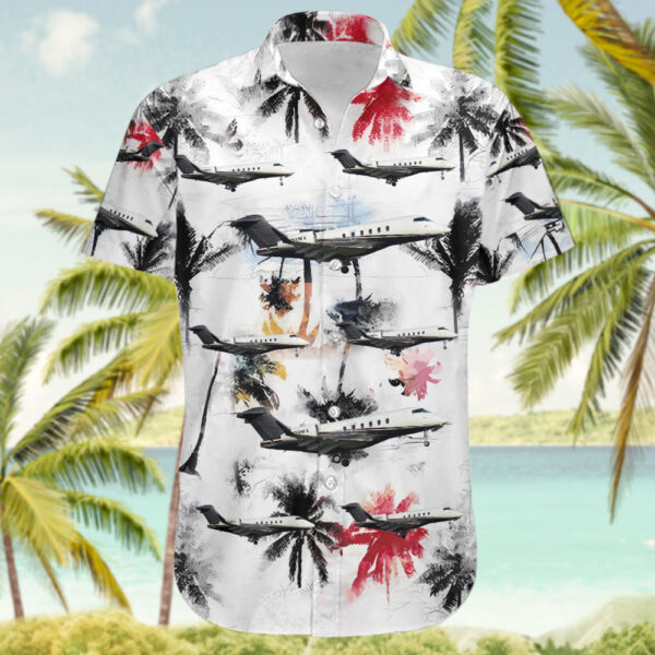 Bombardier BD-100-1A10 Challenger 3500 Flexjet Hawaiian Shirt Bombardier BD-100-1A10 Challenger 3500 Flexjet Hawaiian Shirt
