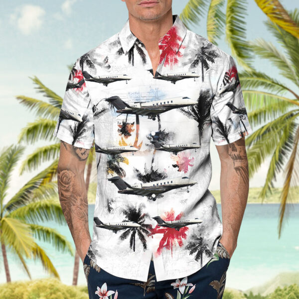 Bombardier BD-100-1A10 Challenger 3500 Flexjet Hawaiian Shirt Bombardier BD-100-1A10 Challenger 3500 Flexjet Hawaiian Shirt