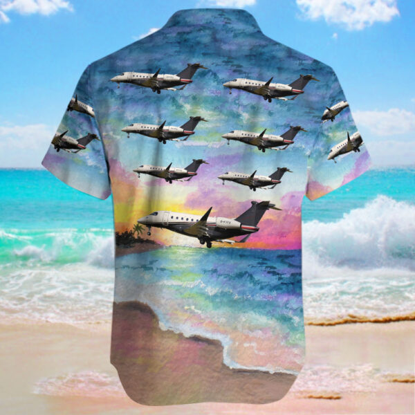 Embraer EMB-550 Praetor 600 Flexjet Hawaiian Shirt Embraer EMB-550 Praetor 600 Flexjet Hawaiian Shirt