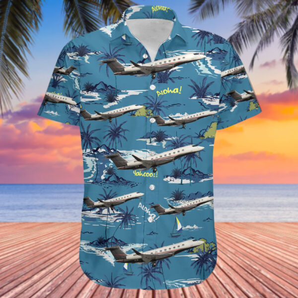 Gulfstream G650 Flexjet Hawaiian Shirt