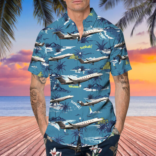 Gulfstream G650 Flexjet Hawaiian Shirt