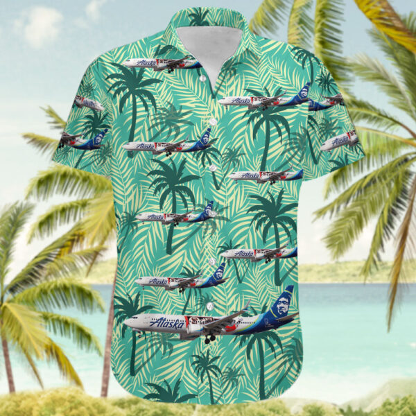 Boeing 737-9 MAX Alaska Airlines Cheap Hawaiian Shirt Boeing 737-9 MAX Alaska Airlines Cheap Hawaiian Shirt