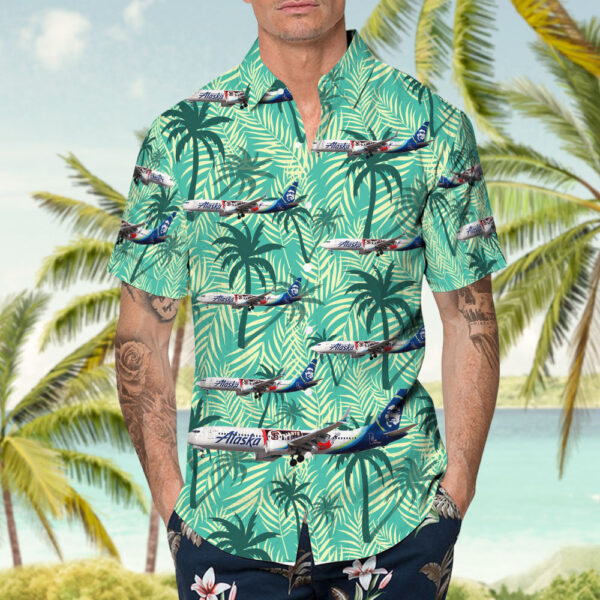 Boeing 737-9 MAX Alaska Airlines Cheap Hawaiian Shirt Boeing 737-9 MAX Alaska Airlines Cheap Hawaiian Shirt