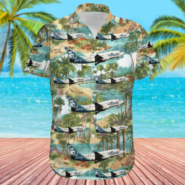 Boeing 737-790 Alaska Airlines Hawaiian Shirt Boeing 737-790 Alaska Airlines Hawaiian Shirt