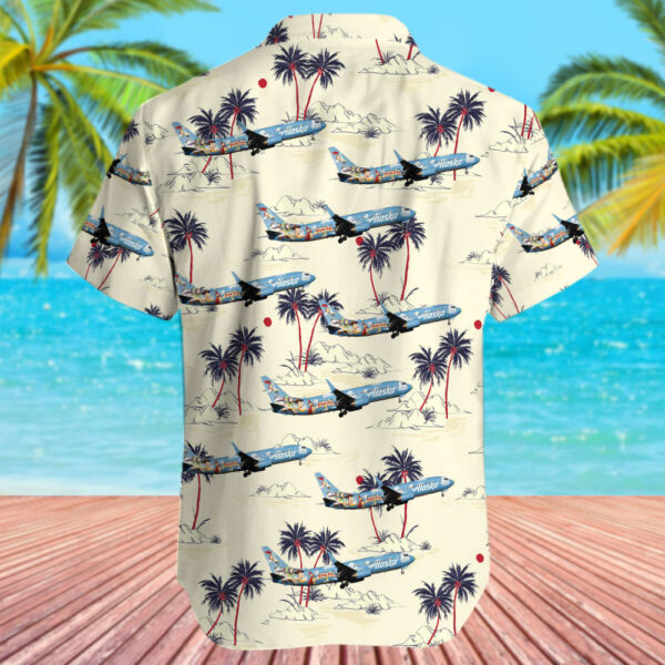 Boeing 737-890 Alaska Airlines Cheap Hawaiian Shirt Boeing 737-890 Alaska Airlines Cheap Hawaiian Shirt