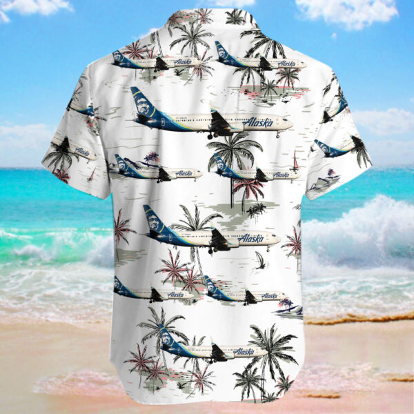 Boeing 737-9 MAX Alaska Airlines Hawaiian Shirt Boeing 737-9 MAX Alaska Airlines Hawaiian Shirt