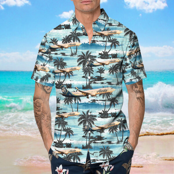 Boeing 737-990ER Alaska Airlines Cheap Hawaiian Shirt Boeing 737-990ER Alaska Airlines Cheap Hawaiian Shirt