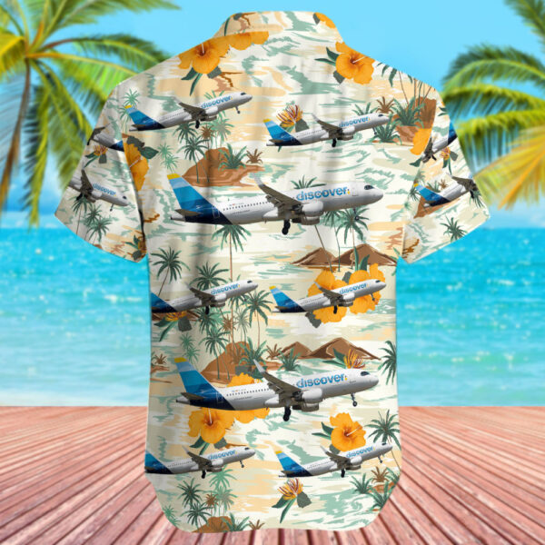 Airbus A320-214 Discover Airlines Cheap Hawaiian Shirt Airbus A320-214 Discover Airlines Cheap Hawaiian Shirt