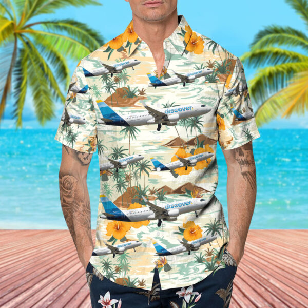 Airbus A320-214 Discover Airlines Cheap Hawaiian Shirt Airbus A320-214 Discover Airlines Cheap Hawaiian Shirt
