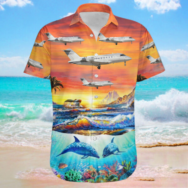 Bombardier CL-600-2B16 Challenger 605 ExecuJet Middle East Cheap Hawaiian Shirt Bombardier CL-600-2B16 Challenger 605 ExecuJet Middle East Cheap Hawaiian Shirt